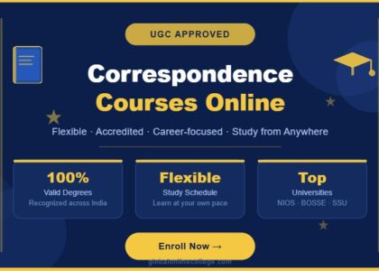 UGC-approved correspondence courses